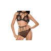 ensemble sexy dotty noir - Rouge Frisson, Boutique Erotique en Ligne