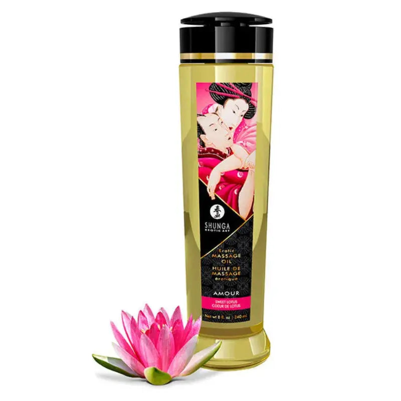 huile massage amour shunga - Rouge Frisson, Boutique Erotique en Ligne