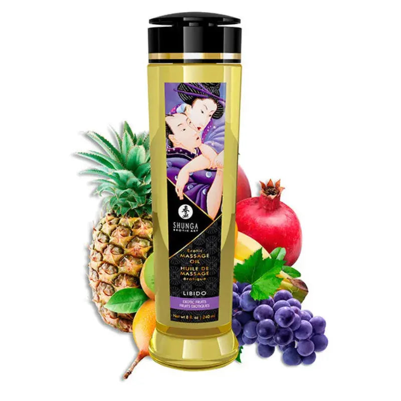 huile massage libido shunga - Rouge Frisson, Boutique Erotique en Ligne