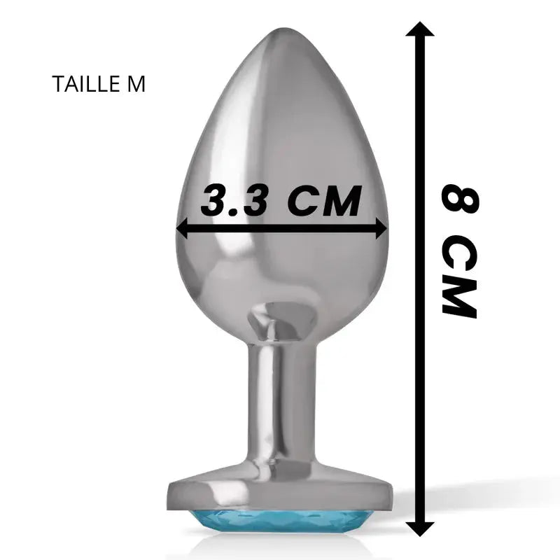 plug coeur bleu - Rouge Frisson, Boutique Erotique en Ligne