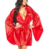 samira peignoir sexy rouge - Rouge Frisson, Boutique Erotique en Ligne