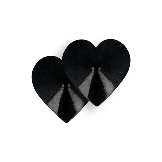 cache tetons coeur noir - Rouge Frisson, Boutique Erotique en Ligne