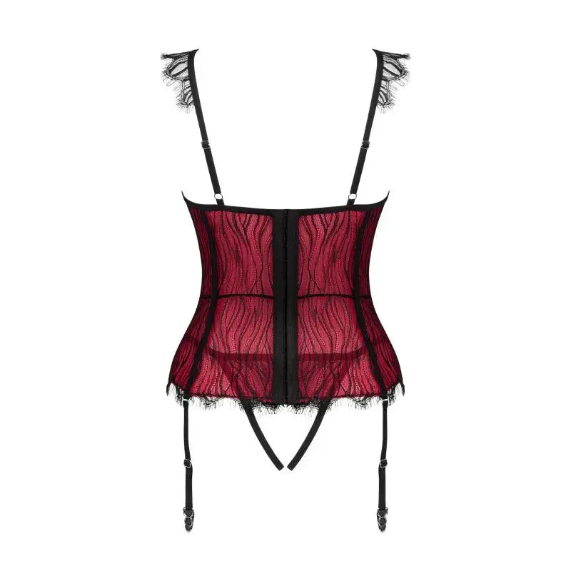 ensemble corset string denissa - Rouge Frisson, Boutique Erotique en Ligne