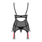 ensemble guepiere et string rumba - Rouge Frisson, Boutique Erotique en Ligne