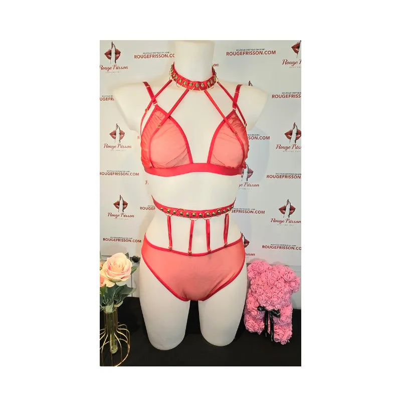 ensemble sexy dotty - Rouge Frisson, Boutique Erotique en Ligne