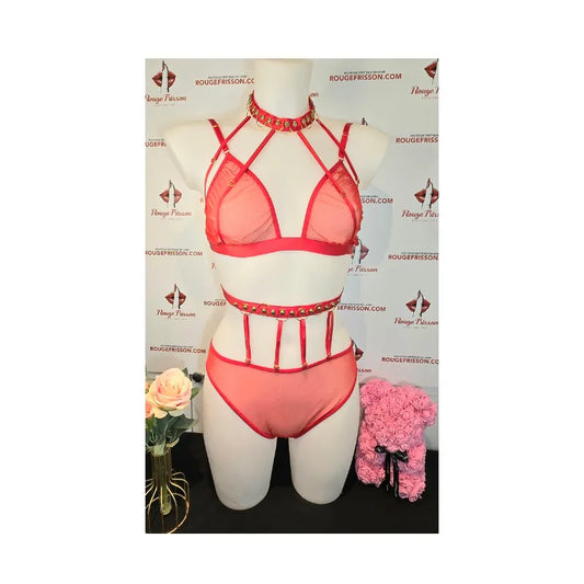 ensemble sexy dotty - Rouge Frisson, Boutique Erotique en Ligne