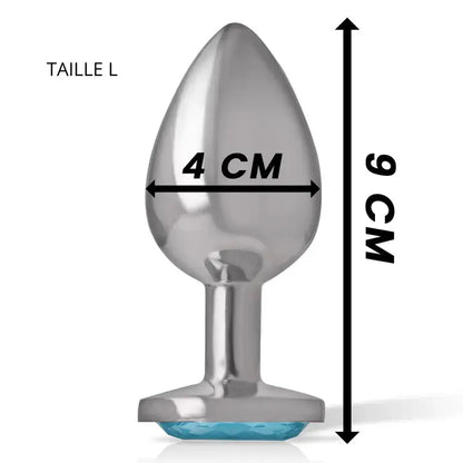 plug coeur bleu - Rouge Frisson, Boutique Erotique en Ligne